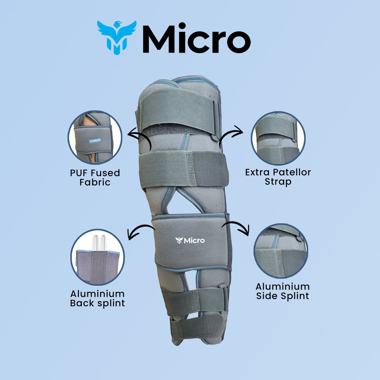 Knee Immobilizer- 19"